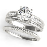 14kt gold Single Row Engagement Ring Channel Set