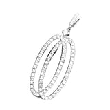 Diamond Oblong Pendant