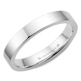 A CrownRing traditional wedding band in rose gold.