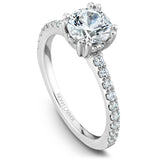 A Noam Carver white gold engagement ring with 26 diamonds.