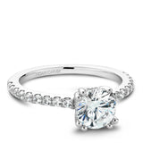 A Noam Carver white gold engagement ring with 26 diamonds.