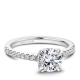 A Noam Carver white gold engagement ring with 52 diamonds.