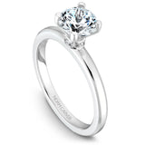 A Noam Carver white gold engagement ring with 8 diamonds.