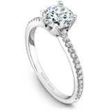 A Noam Carver white gold engagement ring with 26 diamonds.
