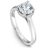 A Noam Carver white gold engagement ring with 20 diamonds.
