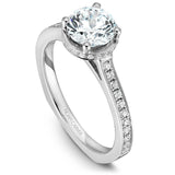 A Noam Carver white gold engagement ring with 42 diamonds.