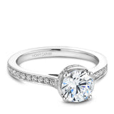 A Noam Carver white gold engagement ring with 42 diamonds.
