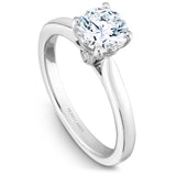 A Noam Carver white gold engagement ring with 2 diamonds.