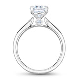 A Noam Carver white gold engagement ring with 2 diamonds.