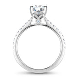 A Noam Carver white gold engagement ring with 26 diamonds.