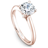 A Noam Carver rose gold engagement ring with 2 diamonds.