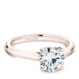 A Noam Carver rose gold engagement ring with 2 diamonds.