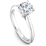 A Noam Carver white gold engagement ring with 2 diamonds.