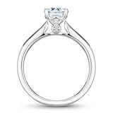 A Noam Carver white gold engagement ring with 2 diamonds.