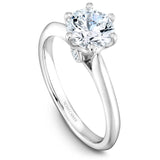 A Noam Carver white gold engagement ring with 2 diamonds.