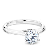 A Noam Carver white gold engagement ring with 2 diamonds.