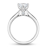 A Noam Carver white gold engagement ring with 2 diamonds.