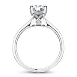 A Noam Carver white gold engagement ring with 26 diamonds.