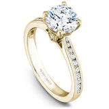 A Noam Carver yellow gold engagement ring with 26 diamonds.
