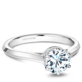 A Noam Carver white gold engagement ring with 12 diamonds.