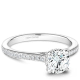 A Noam Carver white gold engagement ring with 44 diamonds.