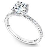 A Noam Carver white gold engagement ring with 42 diamonds.