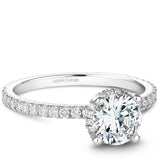 A Noam Carver white gold engagement ring with 42 diamonds.