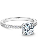 A Noam Carver white gold engagement ring with 30 diamonds.