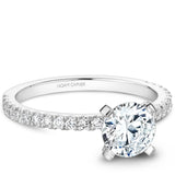 A Noam Carver white gold engagement ring with 39 diamonds.
