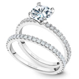 A Noam Carver white gold engagement ring with 39 diamonds.