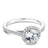 A Noam Carver white gold engagement ring with 42 diamonds.