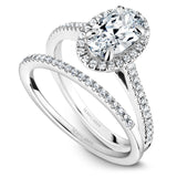 A Noam Carver white gold engagement ring with 44 diamonds.