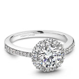 A Noam Carver white gold engagement ring with  28 diamonds.