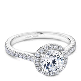 A Noam Carver white gold engagement ring with 38 diamonds.