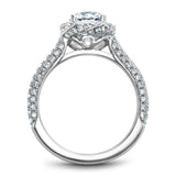 A Noam Carver white gold engagement ring with 140 diamonds.