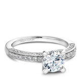A Noam Carver white gold engagement ring with 44 diamonds.