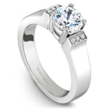A Noam Carver white gold engagement ring with 6 diamonds.