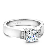 A Noam Carver white gold engagement ring with 6 diamonds.
