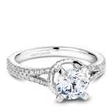 A Noam Carver white gold engagement ring with 84 diamonds.
