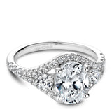 A Noam Carver white gold engagement ring with 44 diamonds.