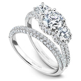 A Noam Carver white gold engagement ring with 1010diamonds.