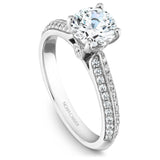 A Noam Carver white gold engagement ring with 50 diamonds.