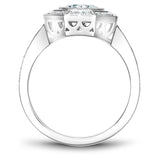 A Noam Carver white gold engagement ring with 34 diamonds.