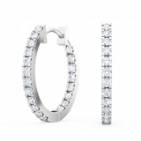 14KT Round Hoop Earrings