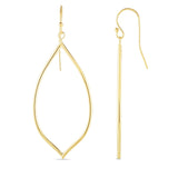 14K Gold Polished Dangle Earring