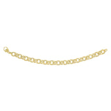 14K Gold Alternating Heritage Link Bracelet