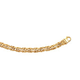 14K Gold 9mm Byzantine Bracelet