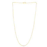 14K Gold 1.9mm Figaro Chain