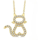 Cat Petite Diamond Fashion Necklace
