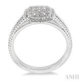 1/20 Ctw Round Cut Diamond Ring in Sterling Silver